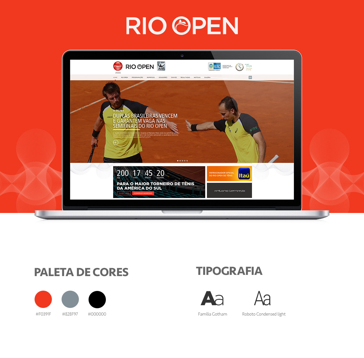 Detalhes do projeto Rio Open de Tênis