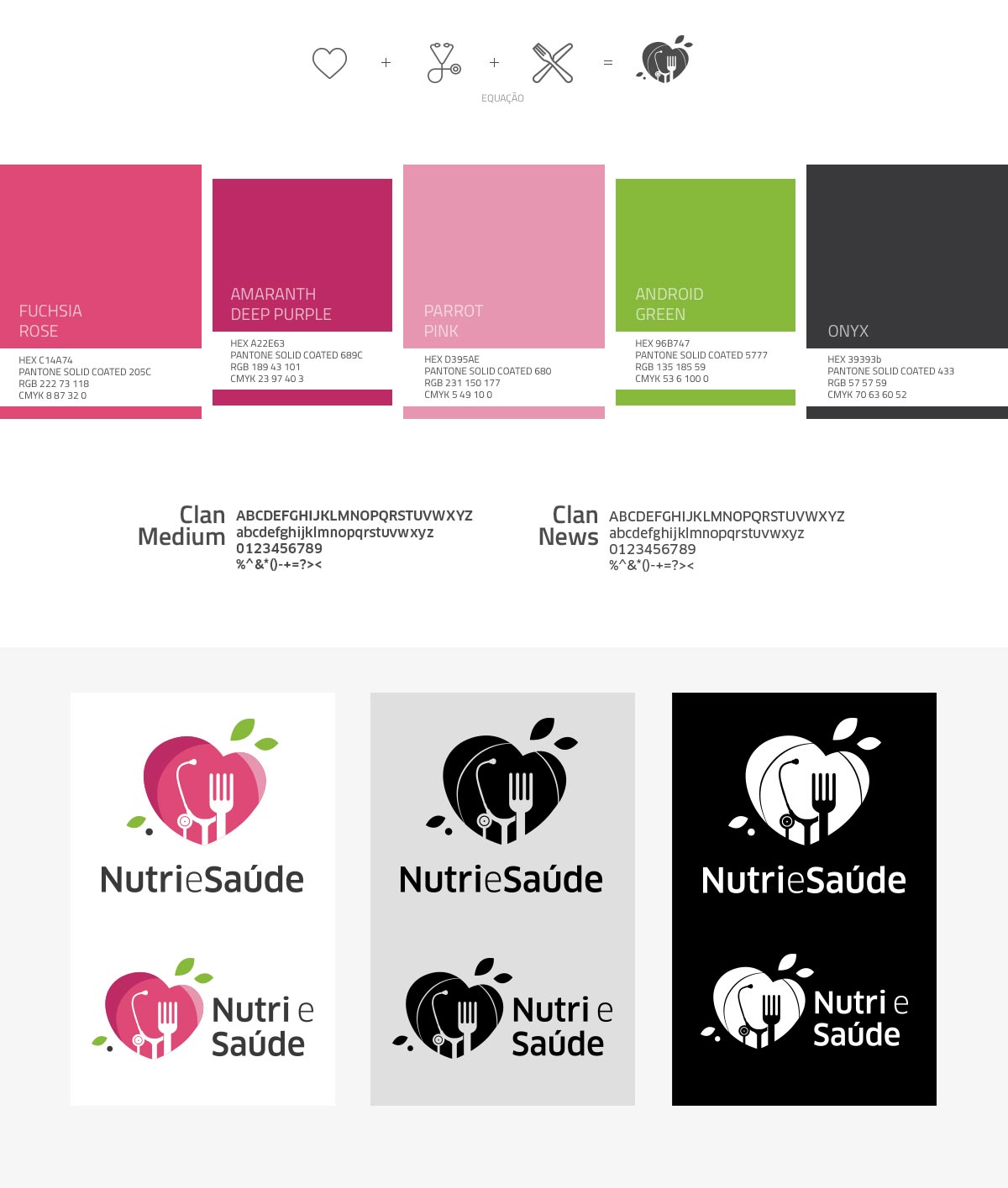 Detalhes do branding Nutri e saúde