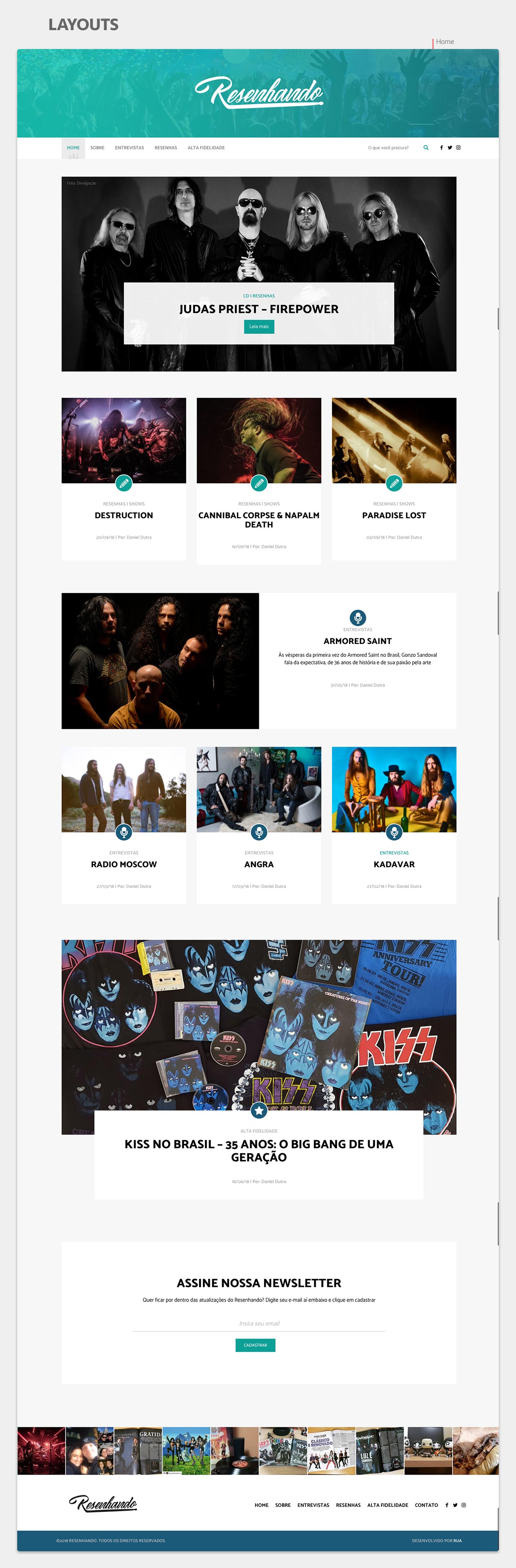 Home do site resenhando